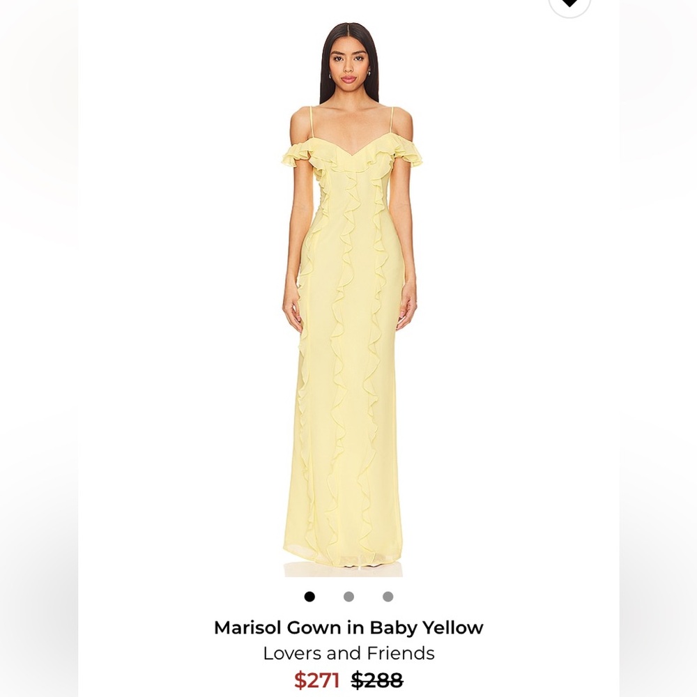 Lovers + Friends Marisol Yellow Ruffle Maxi Dress - Picture 4 of 9